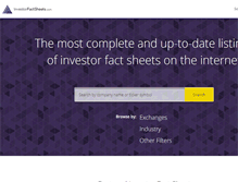 Tablet Screenshot of investorfactsheets.com
